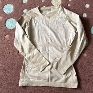 Figs Women's Cream Long Sleeve Top